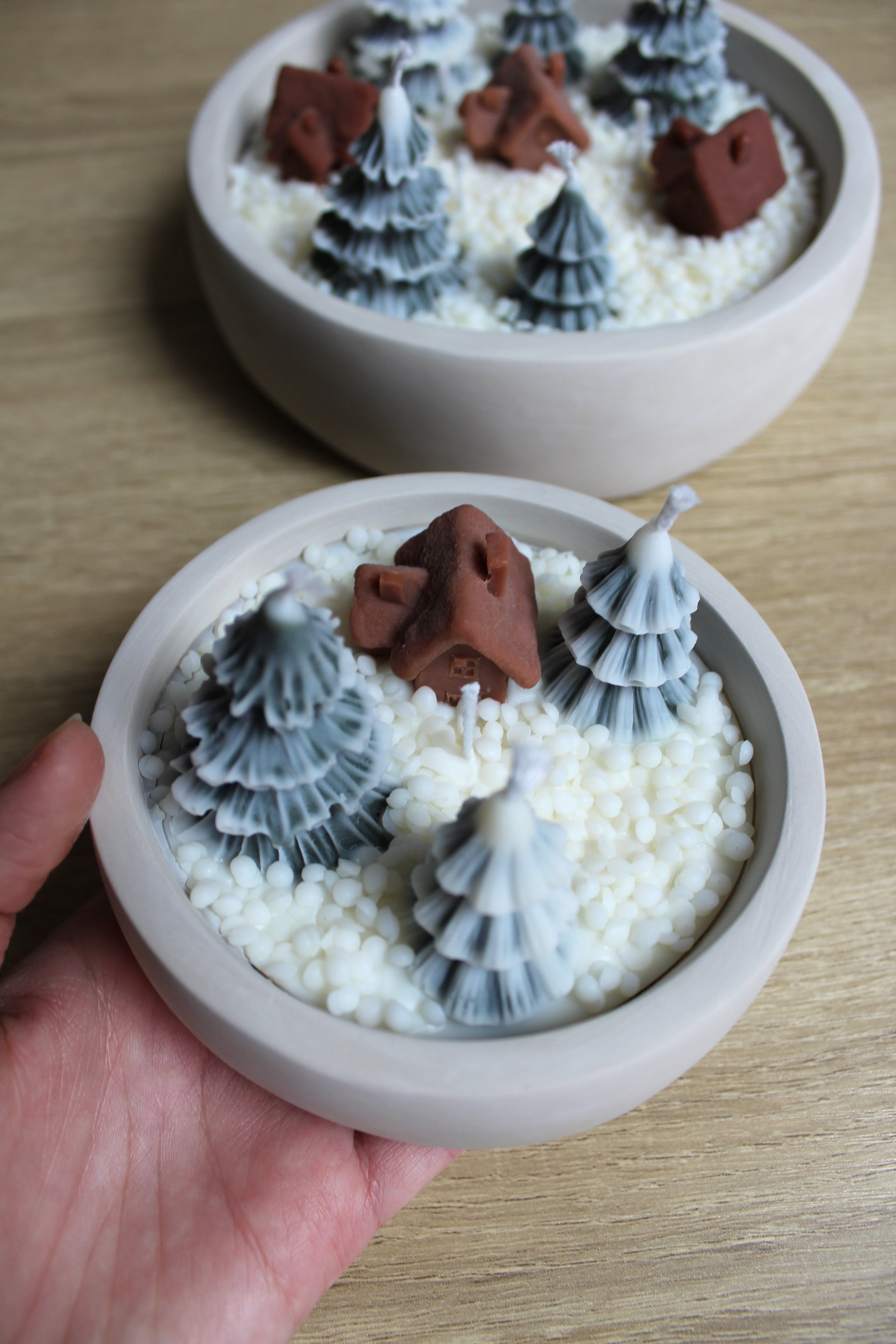 Village enneigé - Petit modèle 550g