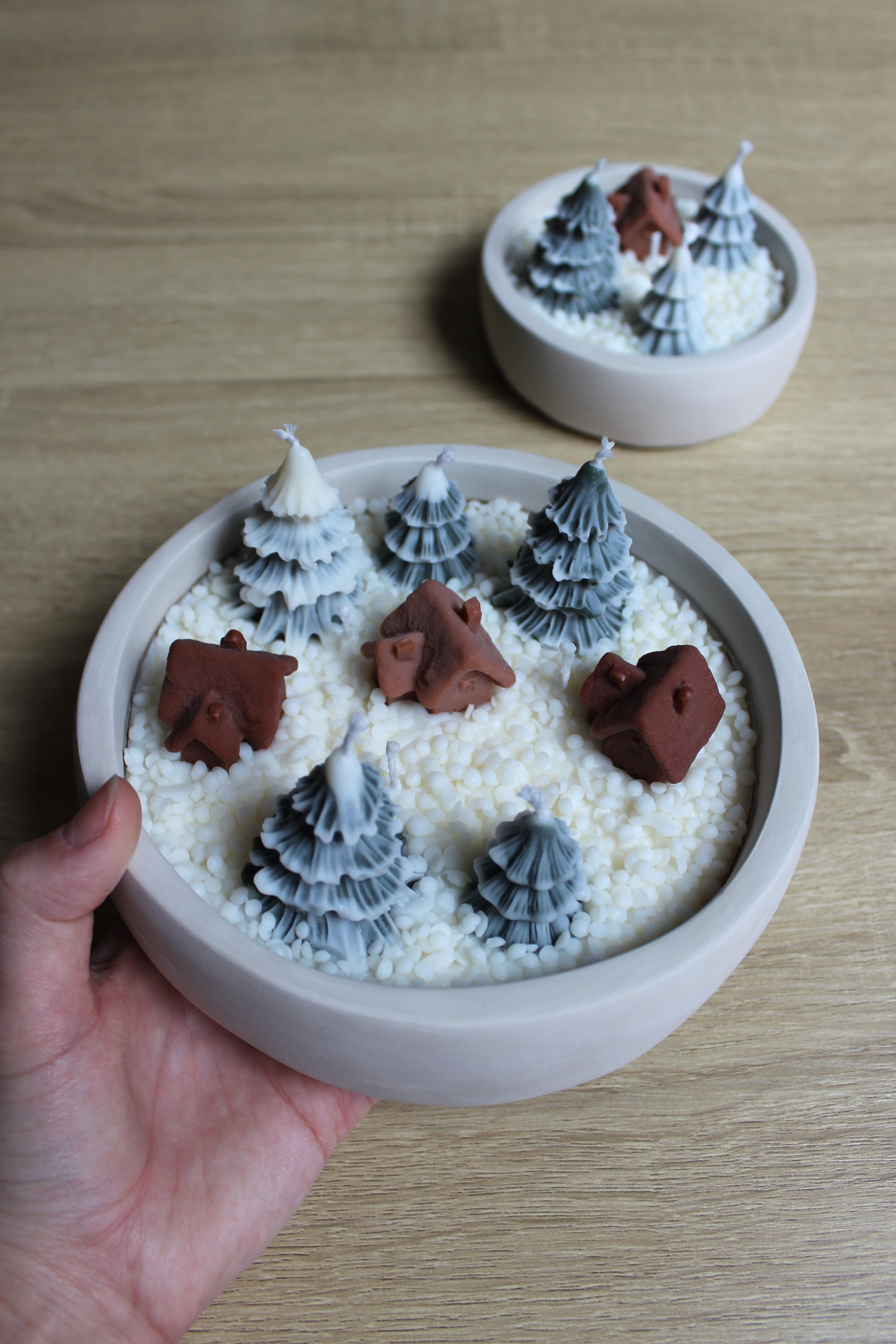 Village enneigé - Grand modèle 1,4kg