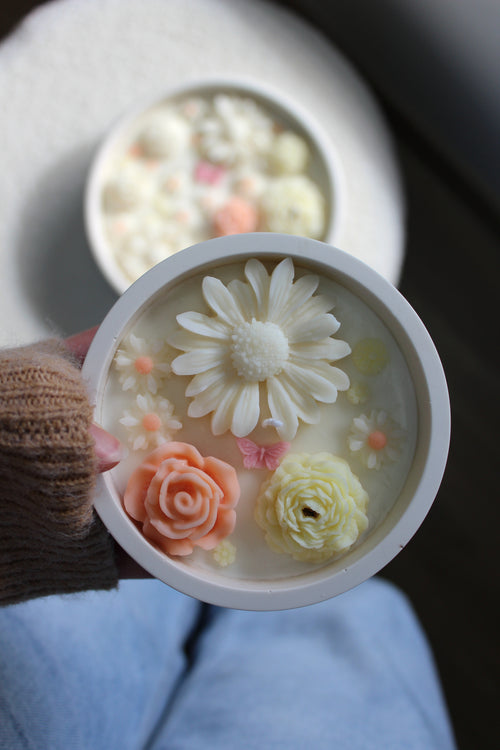 Composition de printemps - Modèle rond