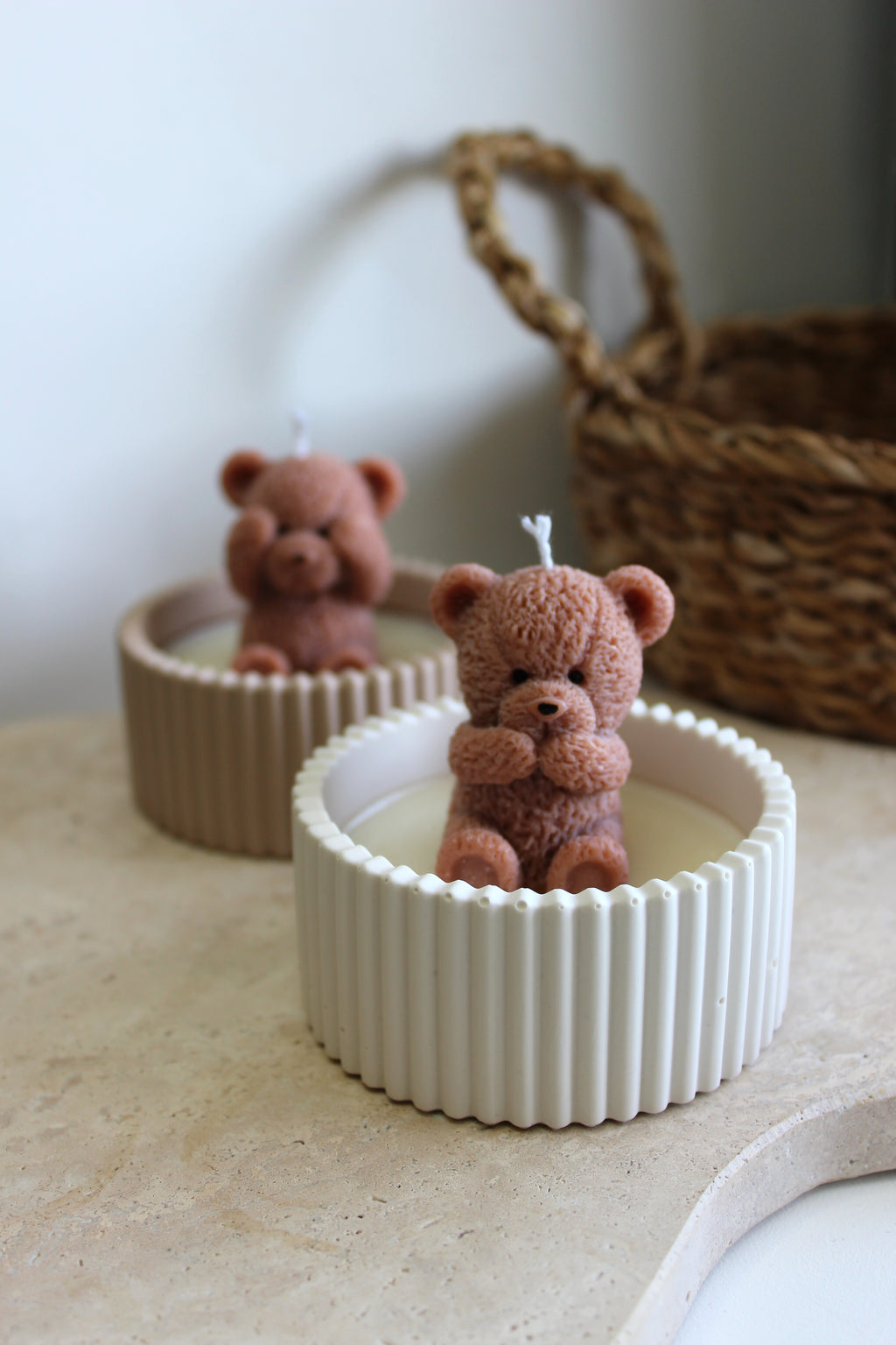 Composition ourson - Mini modèle rond
